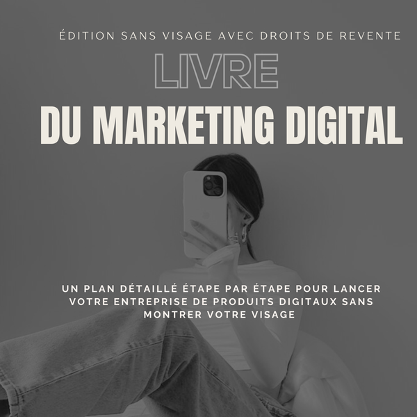 Ebook PLR – Faceless Marketing Digital : Stratégies Sans Apparition